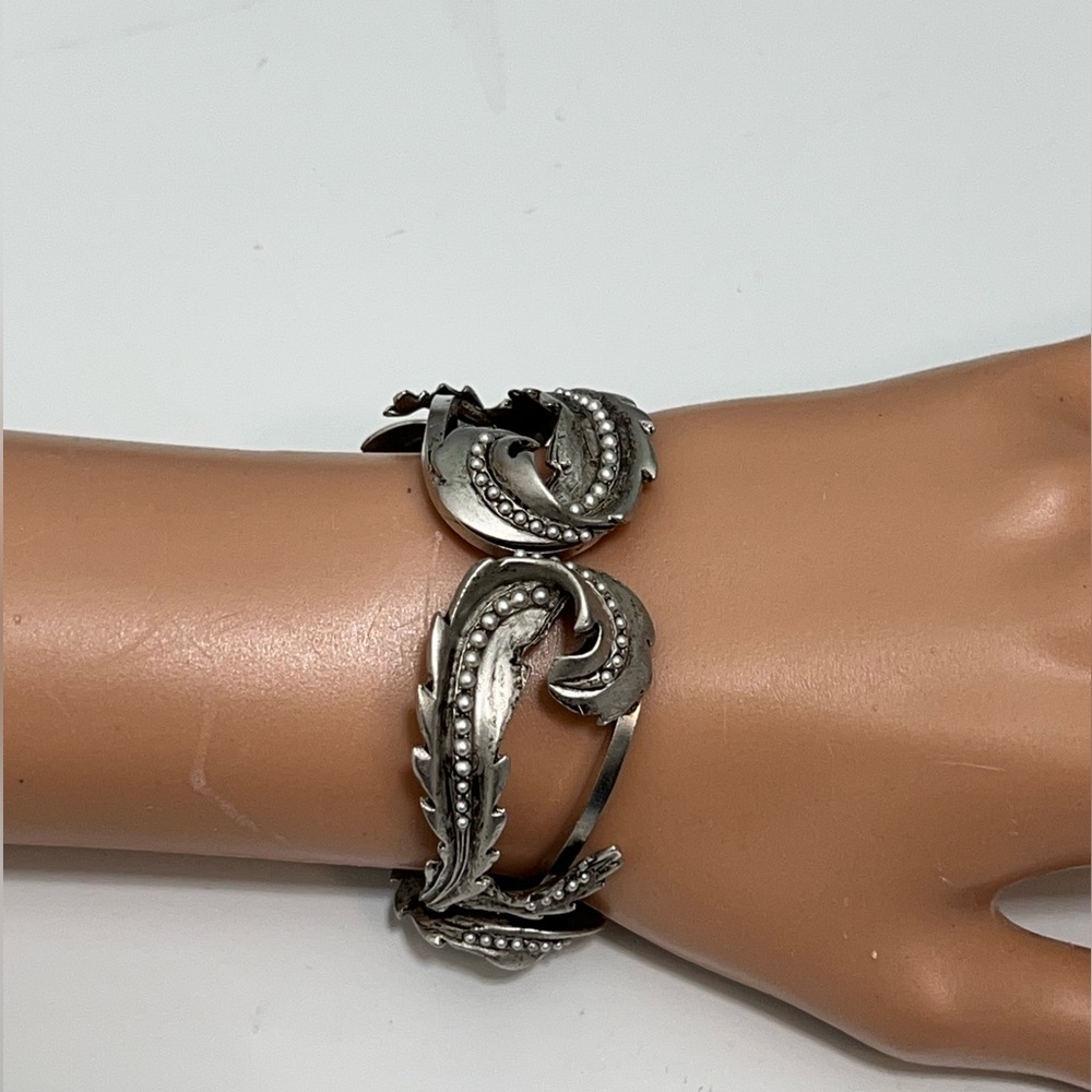 Miss Ellie NYC Silver  tone  Cuff Bracelet